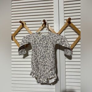 Quincy Mae floral 0/3 long sleeve swim